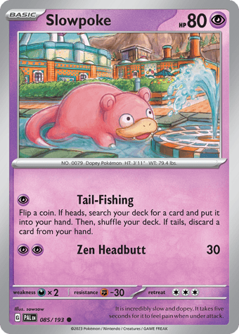 Slowpoke Paldea Evolved Pokemon Card