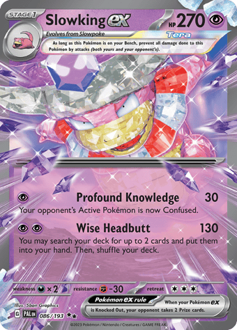 Slowking ex Paldea Evolved Pokemon Card