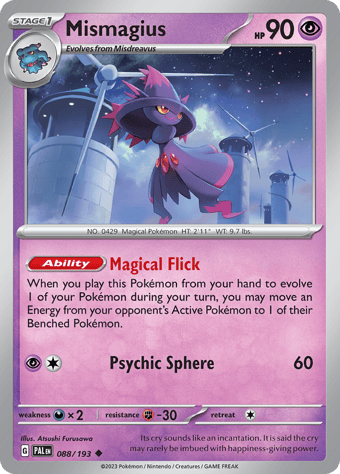 Mismagius Paldea Evolved Pokemon Card