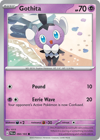 Gothita Paldea Evolved Pokemon Card