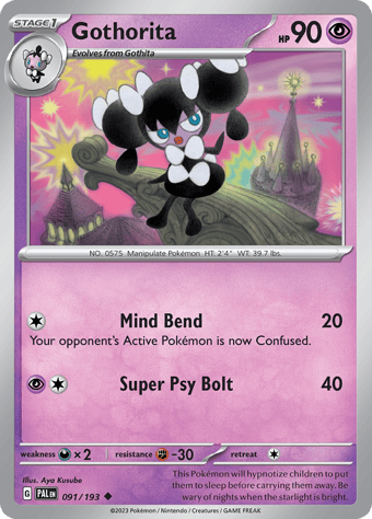 Gothorita Paldea Evolved Pokemon Card