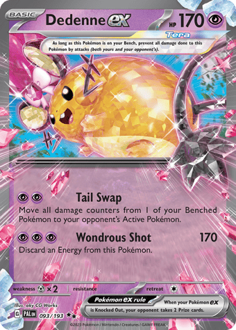 Dedenne ex Paldea Evolved Pokemon Card