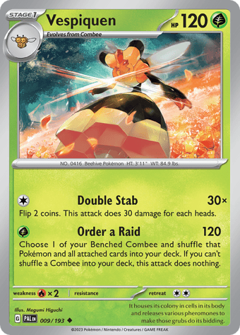 Vespiquen Paldea Evolved Pokemon Card