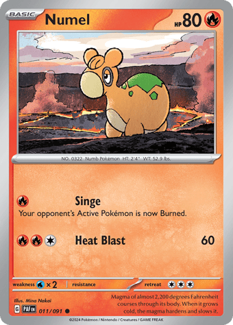 Numel Paldean Fates Pokemon Card