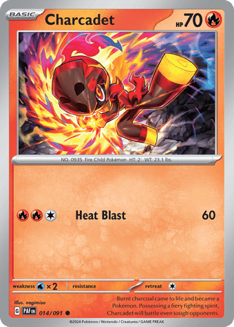 Charcadet Paldean Fates Pokemon Card