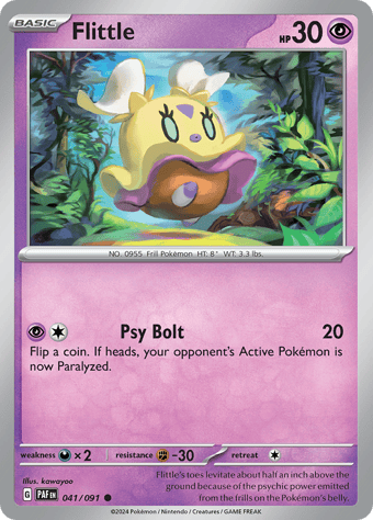 Flittle Paldean Fates Pokemon Card