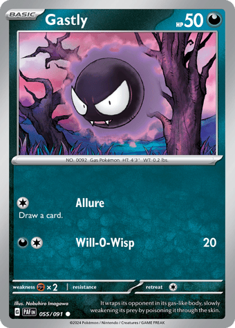 Gastly Paldean Fates Pokemon Card
