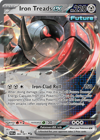 Iron Treads ex Paldean Fates Pokemon Card