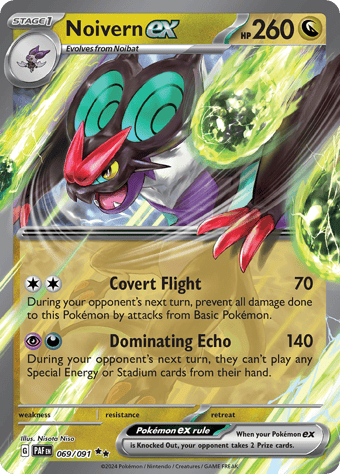 Novern ex Paldean Fates Pokemon Card