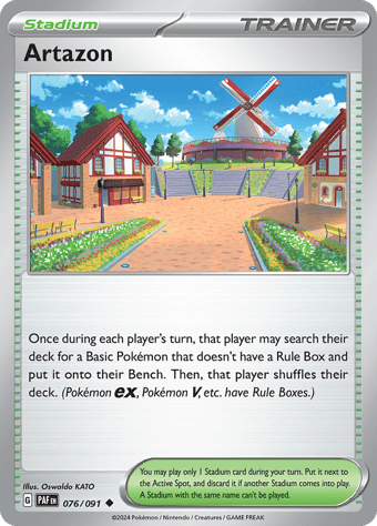 Artazon Paldean Fates Pokemon Card