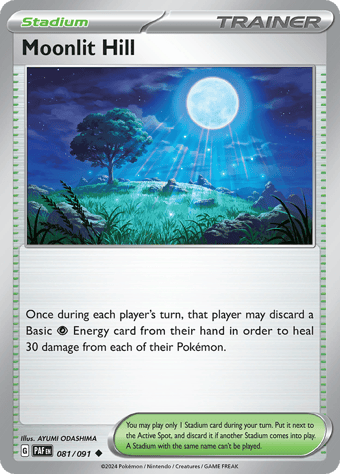Moonlit Hill Paldean Fates Pokemon Card
