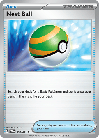 Nest Ball Paldean Fates Pokemon Card