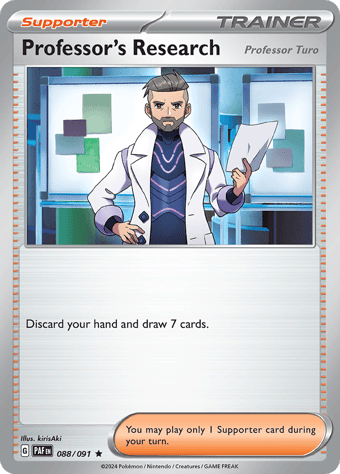 Professor's Research Paldean Fates Pokemon Card
