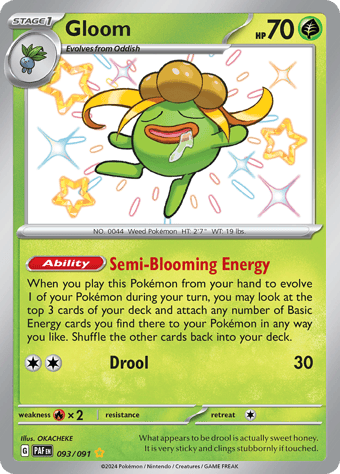 Gloom Paldean Fates Pokemon Card