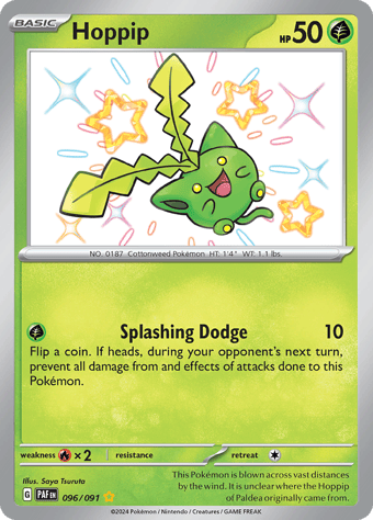 Hoppip Paldean Fates Pokemon Card