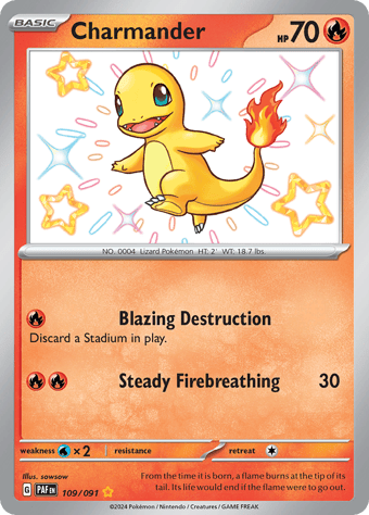 Charmander Paldean Fates Pokemon Card