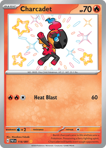 Charcadet Paldean Fates Pokemon Card