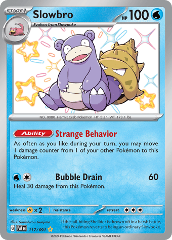 Slowbro Paldean Fates Pokemon Card
