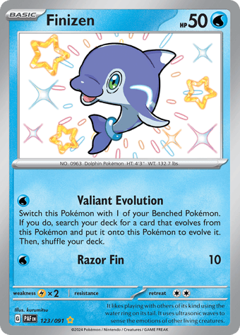 Finizen Paldean Fates Pokemon Card