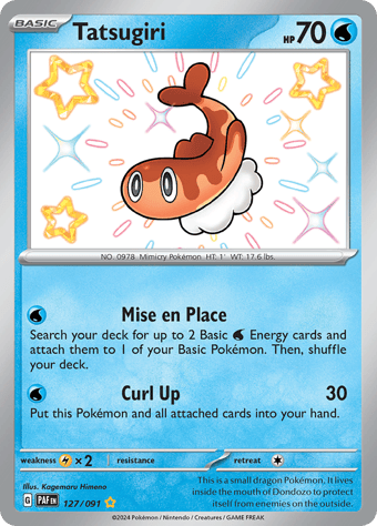 Tatsugiri Paldean Fates Pokemon Card