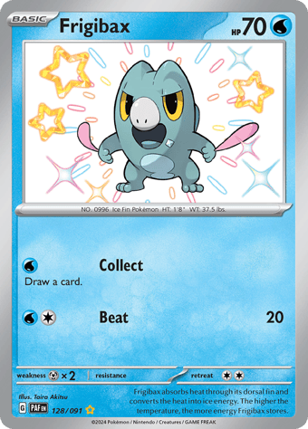 Frigibax Paldean Fates Pokemon Card