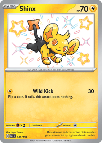 Shinx Paldean Fates Pokemon Card
