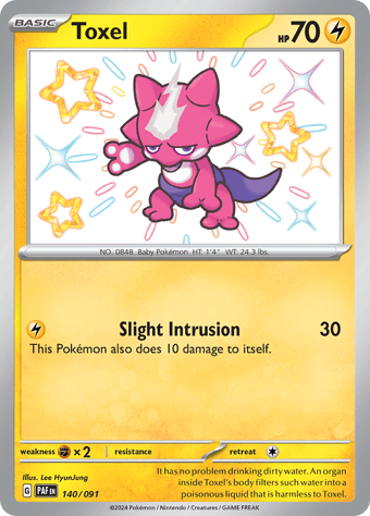 Toxel Paldean Fates Pokemon Card