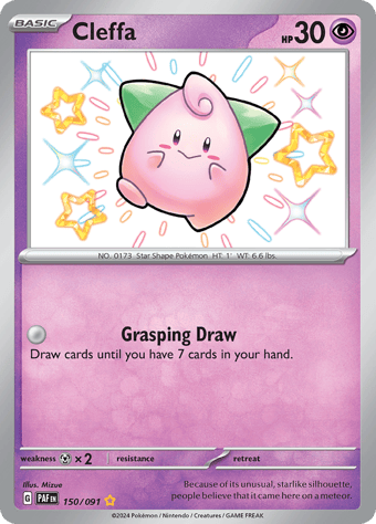 Cleffa Paldean Fates Pokemon Card