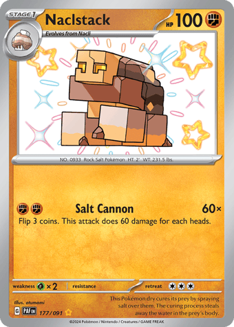 Naclstack Paldean Fates Pokemon Card