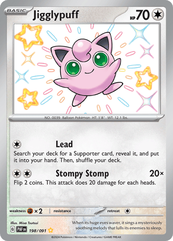 Jigglypuff Paldean Fates Pokemon Card