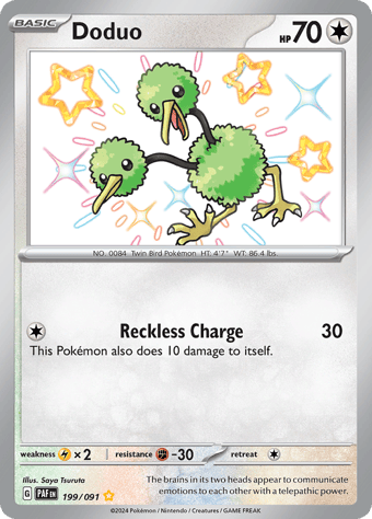 Doduo Paldean Fates Pokemon Card