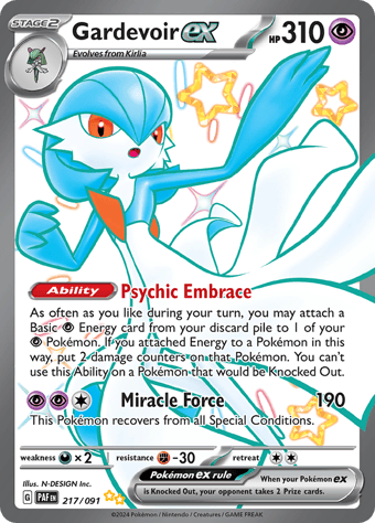 Gardevoir ex Paldean Fates Pokemon Card