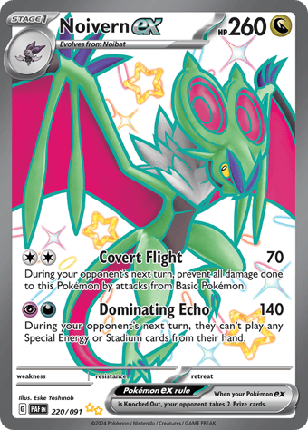 Noivern ex Paldean Fates Pokemon Card