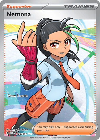 Nemona Paldean Fates Pokemon Card