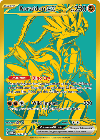 Koraidon ex Paldean Fates Pokemon Card