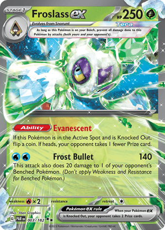 Froslass ex Paradox Rift Pokemon Card