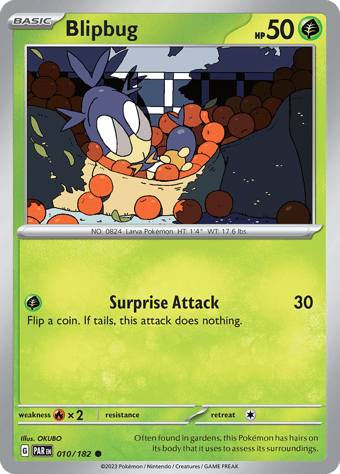 Blipbug Paradox Rift Pokemon Card