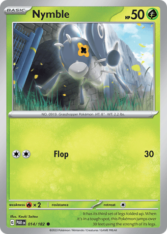 Nymble Paradox Rift Pokemon Card