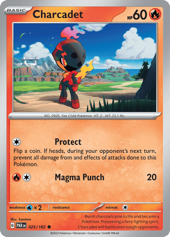 Charcadet Paradox Rift Pokemon Card