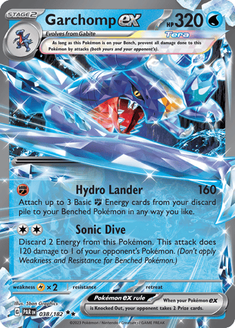 Garchomp ex Paradox Rift Pokemon Card