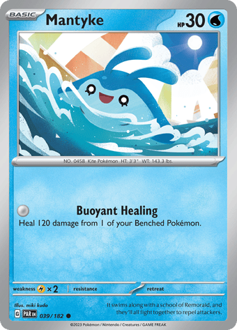 Mantyke Paradox Rift Pokemon Card