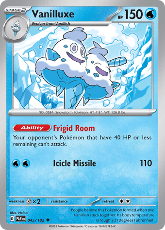 Vanilluxe Paradox Rift Pokemon Card