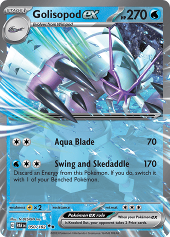 Golisopod ex Paradox Rift Pokemon Card
