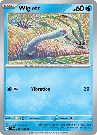 Wiglett Paradox Rift Pokemon Card