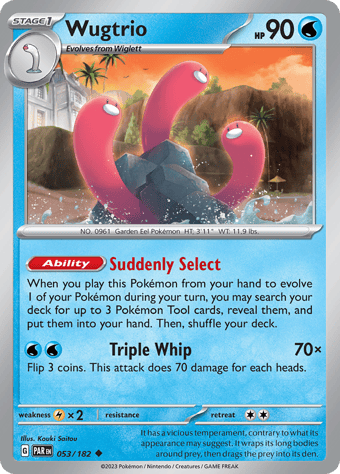 Wugtrio Paradox Rift Pokemon Card