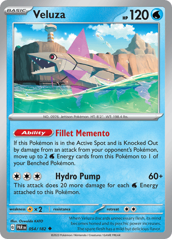 Veluza Paradox Rift Pokemon Card