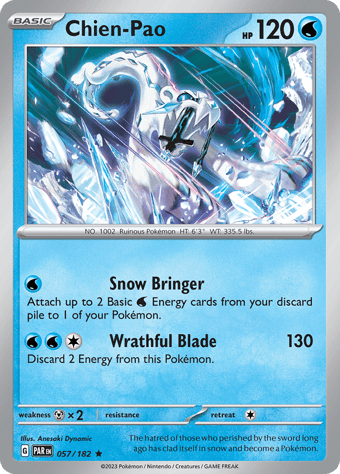 Chien-Pao Paradox Rift Pokemon Card