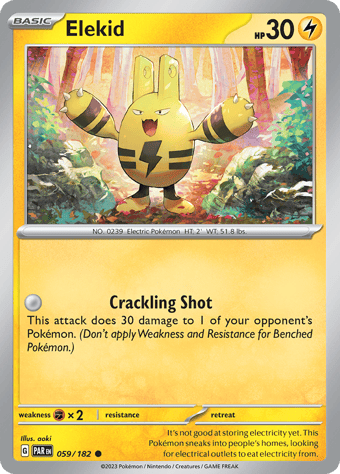 Elekid Paradox Rift Pokemon Card