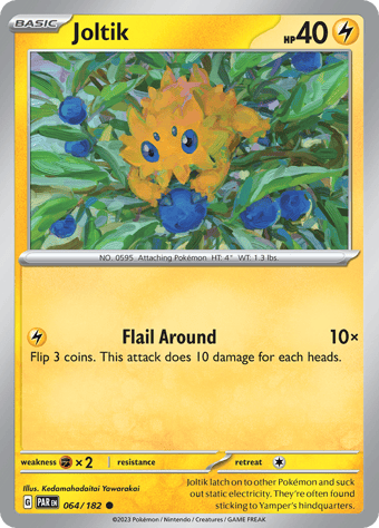 Joltik Paradox Rift Pokemon Card