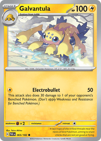 Galvantula Paradox Rift Pokemon Card